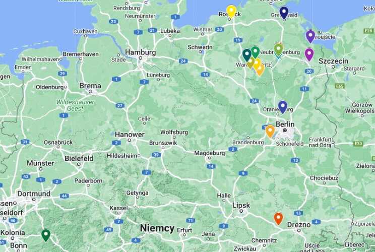 gdzie na Ausbildung - mapa